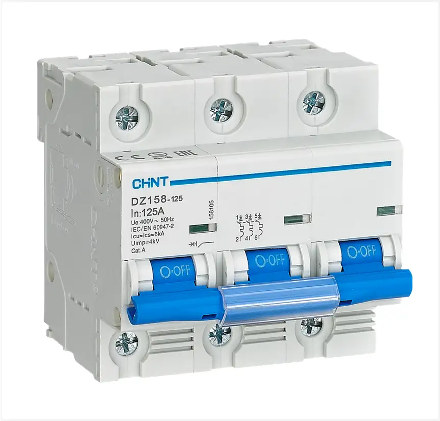 Product: Chint 10kA 3P 100A Breaker C-Curve AC/DC