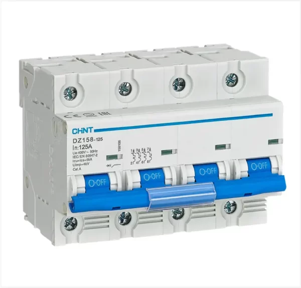 Chint 6kA 4P 125A Breaker C-Curve AC/DC