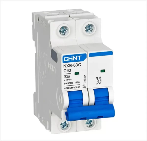 Chint 3kA 2P 63A Breaker C-Curve