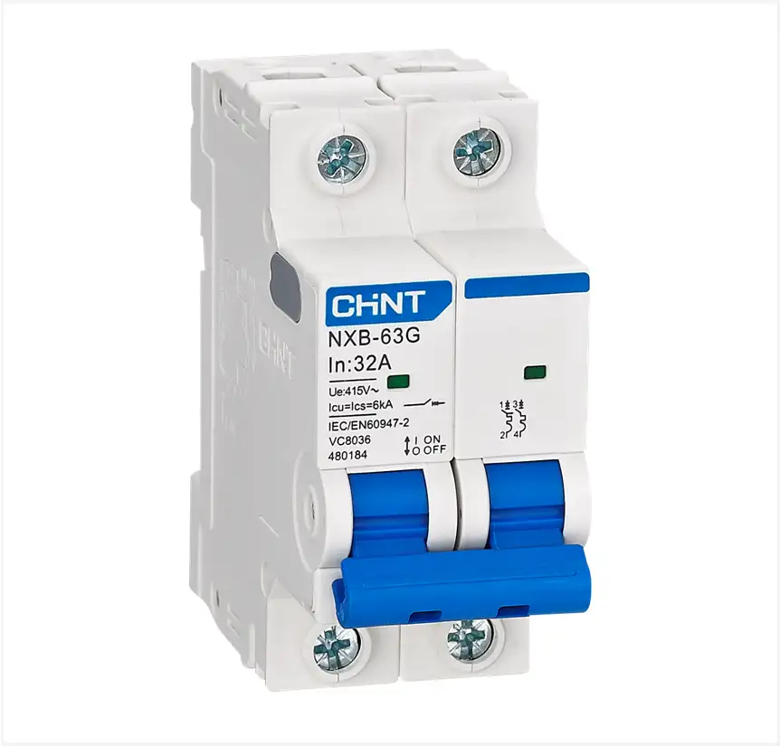 Product: Chint 6kA 2P 10A Breaker C-Curve