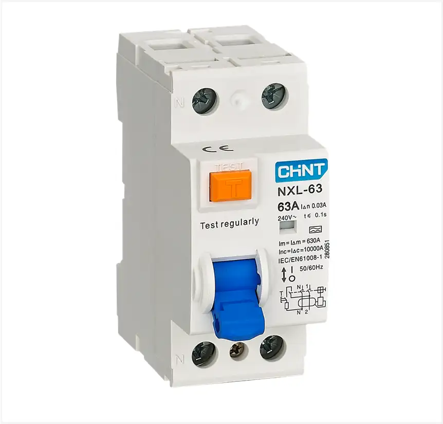Product: Chint 6kA 1P+N 63A Earth Leakage 30mA